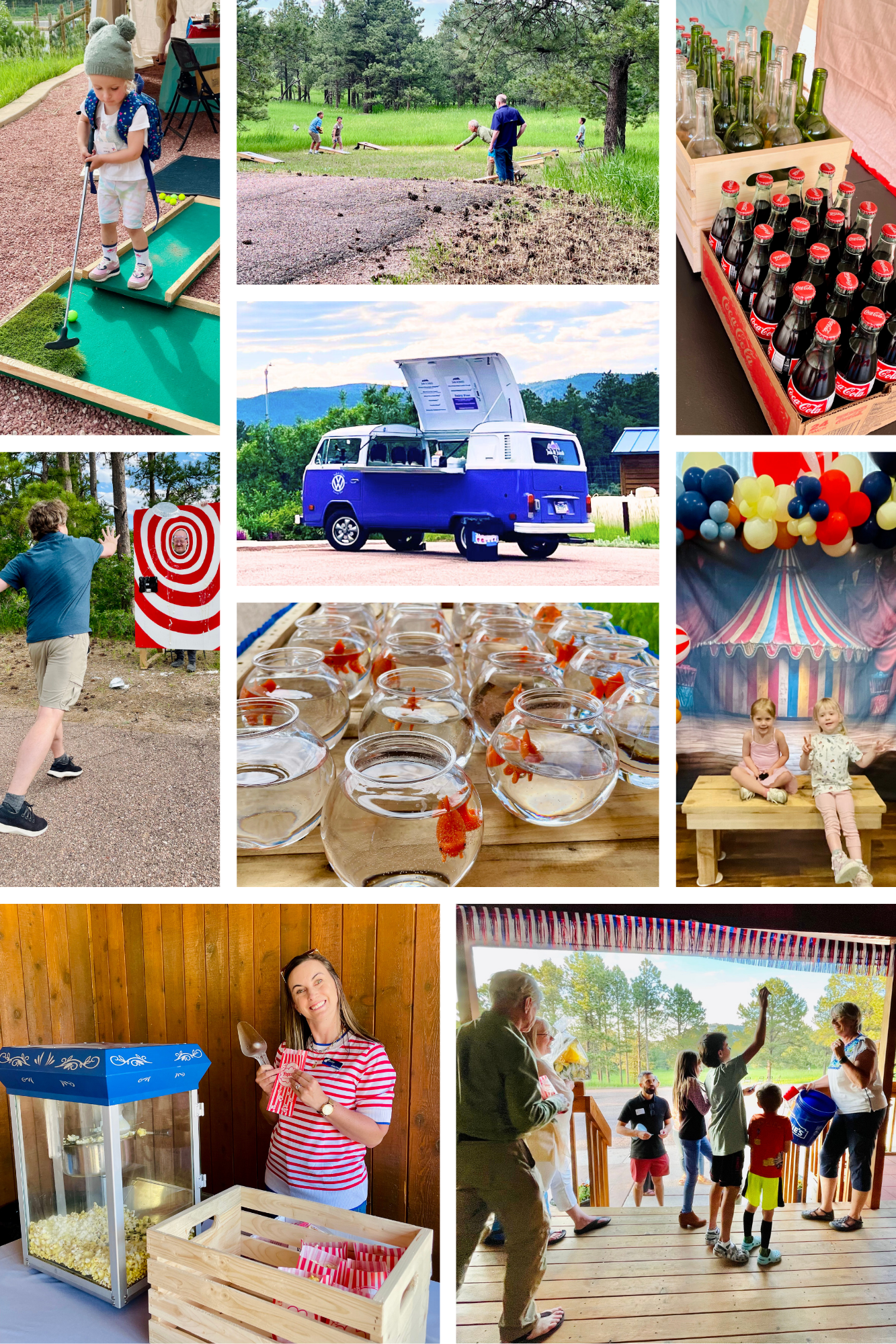 Photo collage from Summer Fair event