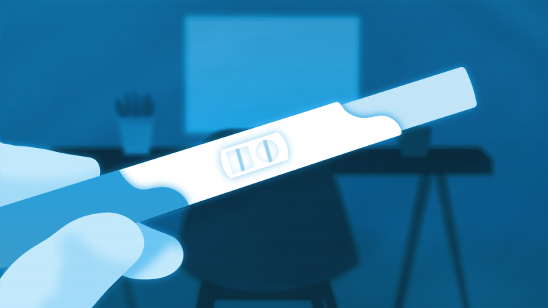 Positive pregnancy test